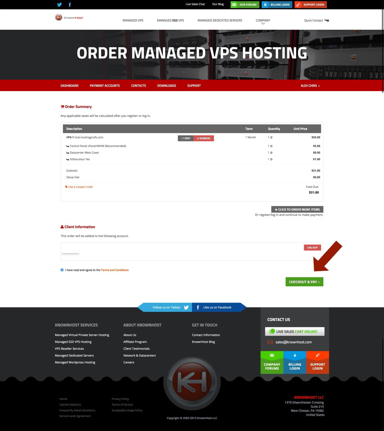 knownhost - Confirm Order