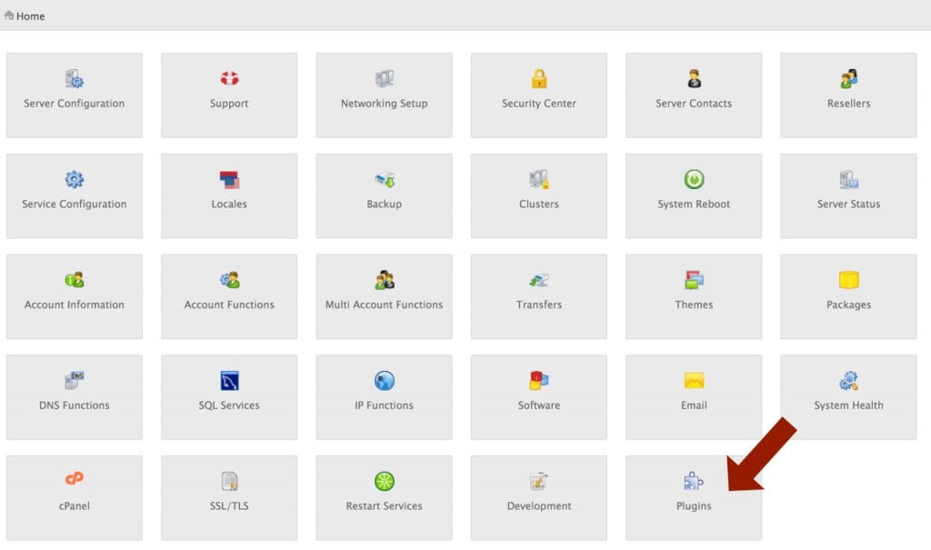 WHM - Plugins