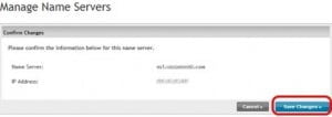 Confirm NameServer Changes
