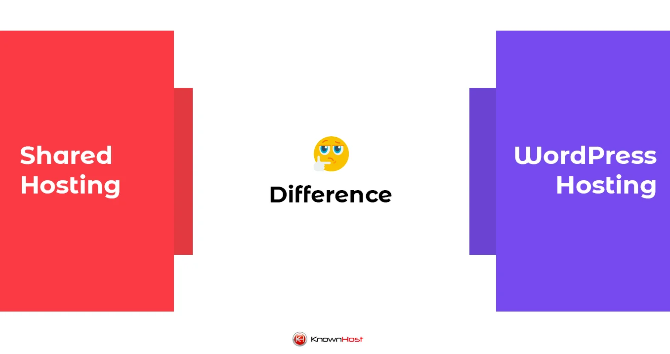 shared hosting and wordpress hosting difference
