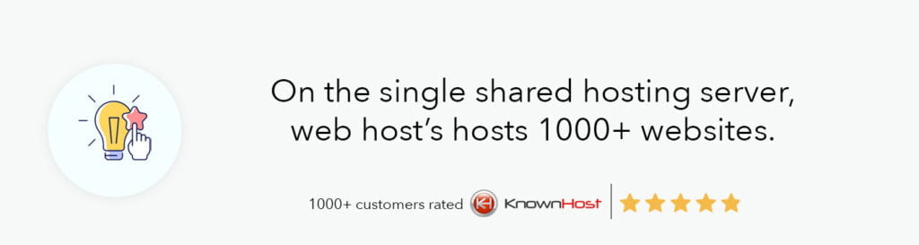 shared hosting cons fact image