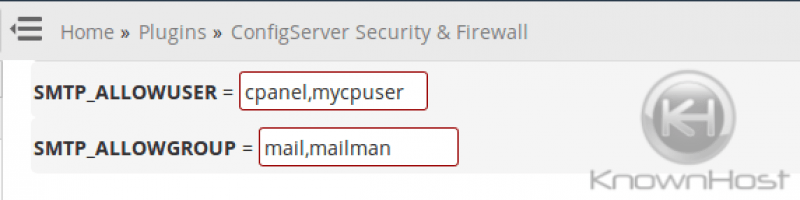firewall mail server configuration