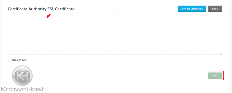Installing an SSL Certificate KnownHost Installing an SSL Certificate KnownHost