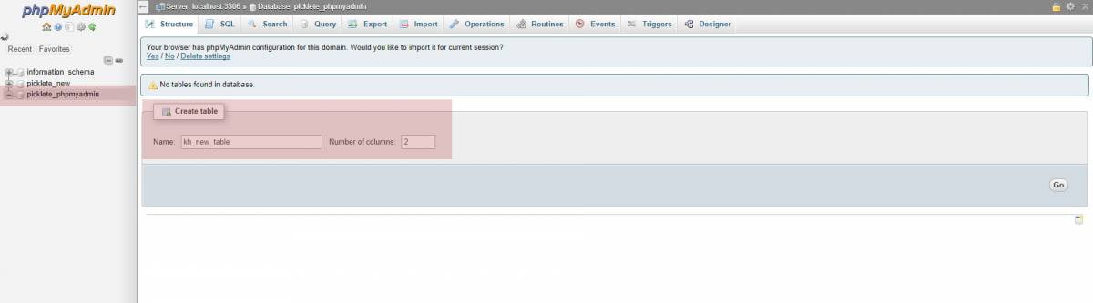 How to Create a MySQL Table in PhpMyAdmin? - KnownHost