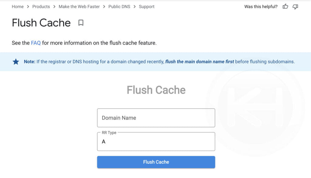 visit google flush dns cache