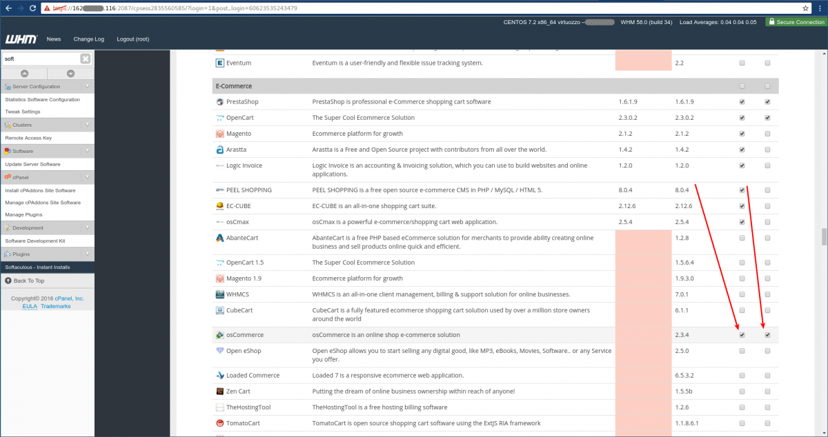 How To Install osCommerce via Softaculous - KnownHost