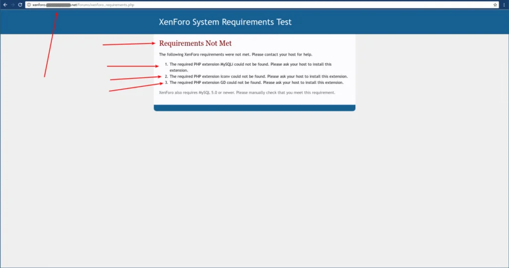 XenForo forum installation, securing, and configuring