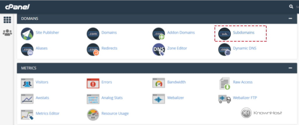 navigate-to-sub-domains