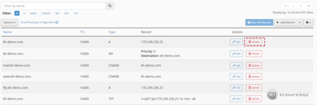 remove-existing-dns-record