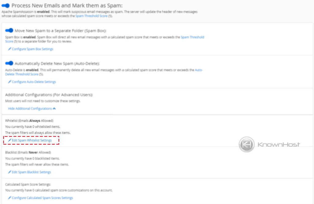 Edit-spam-whitelist-spam-filter-cpanel