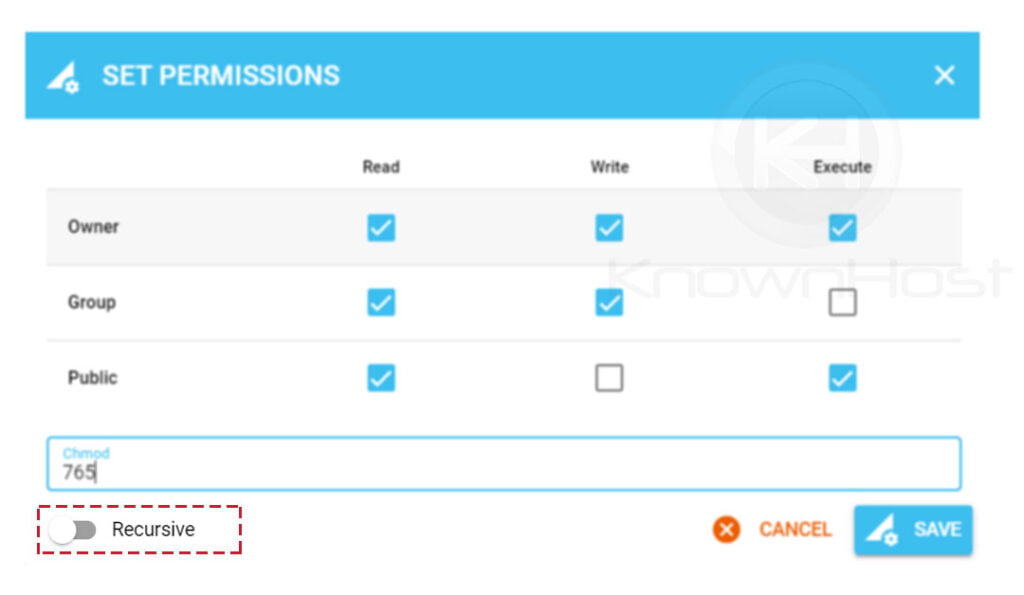 check-recursive-option-directadmin