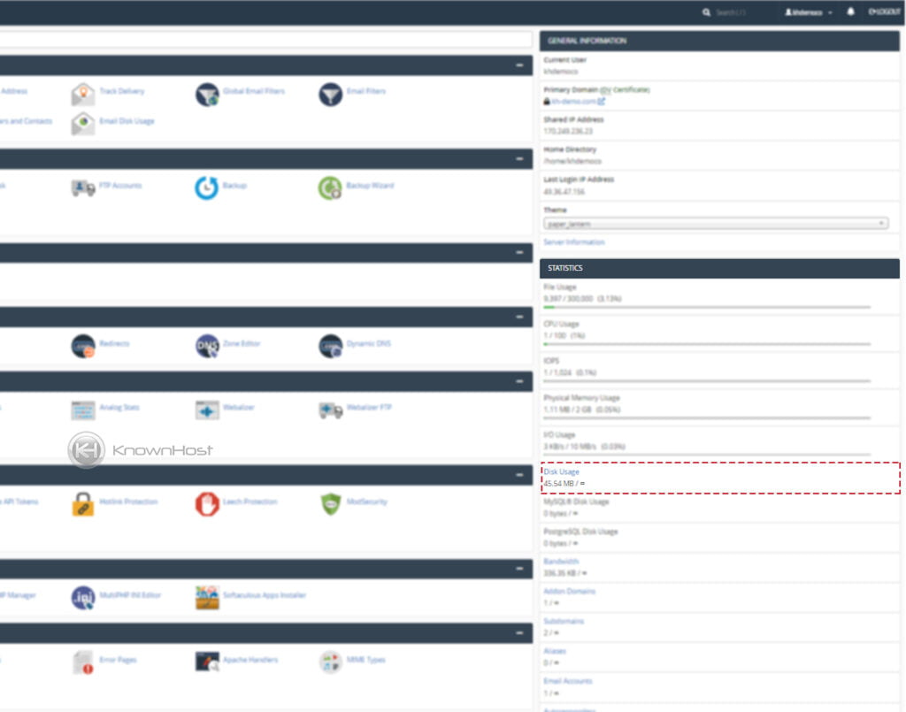 check-the-disk-space-usage-using-STATISTICS