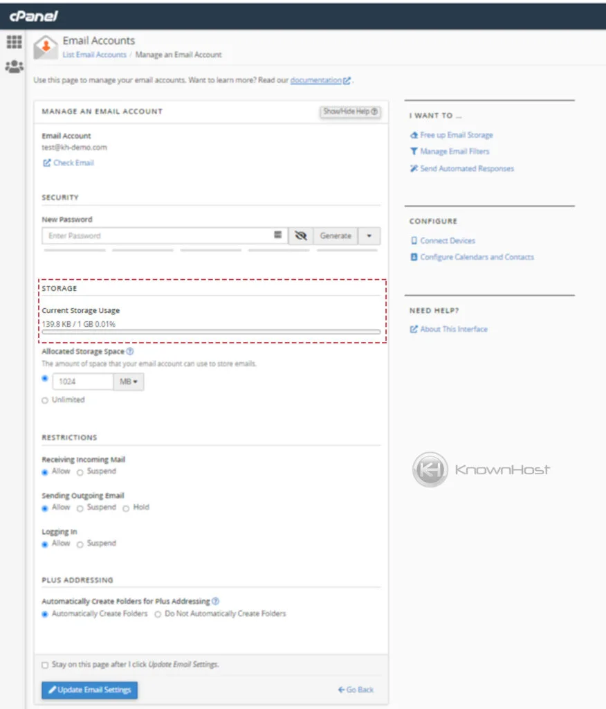 current-disk-space-usage-in-cpanel