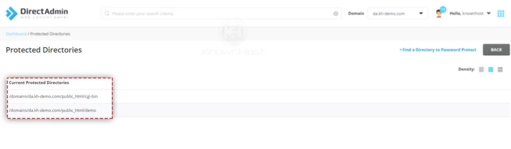 current-password-protected-directories-directadmin