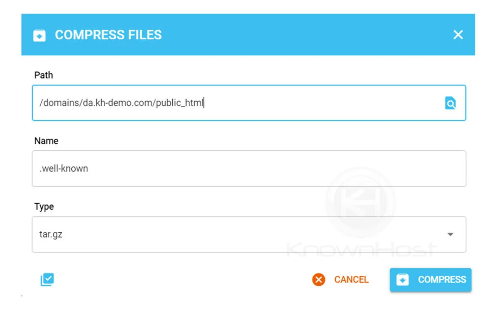 enter-required-information-directadmin