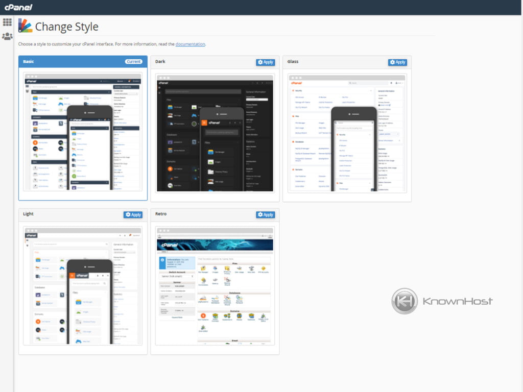 list-of-styles-for-cpanel