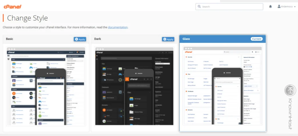 new-style-for-cpanel