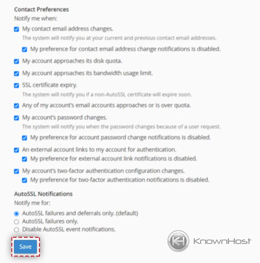 save-the-contact-information-changes-in-cpanel