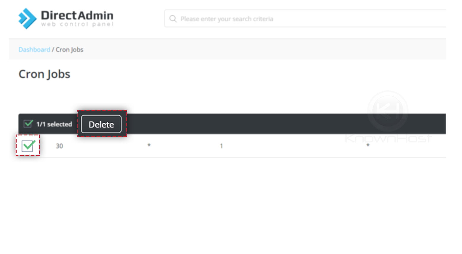 How to set up Cron Jobs in DirectAdmin? KnownHost