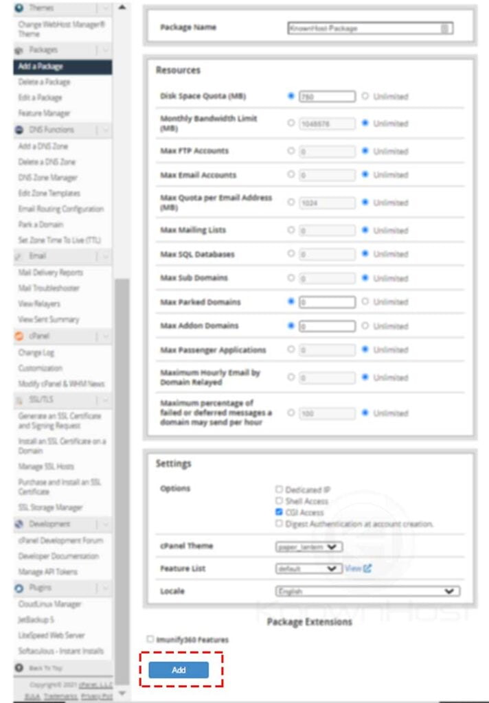 How-to-create-a-package-in-WHM