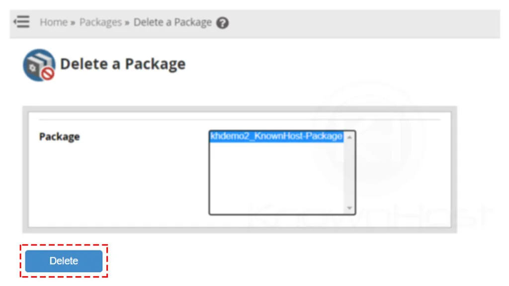 How-to-delete-packages-in-WHM