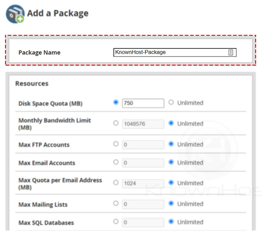 enter-the-package-name-whm