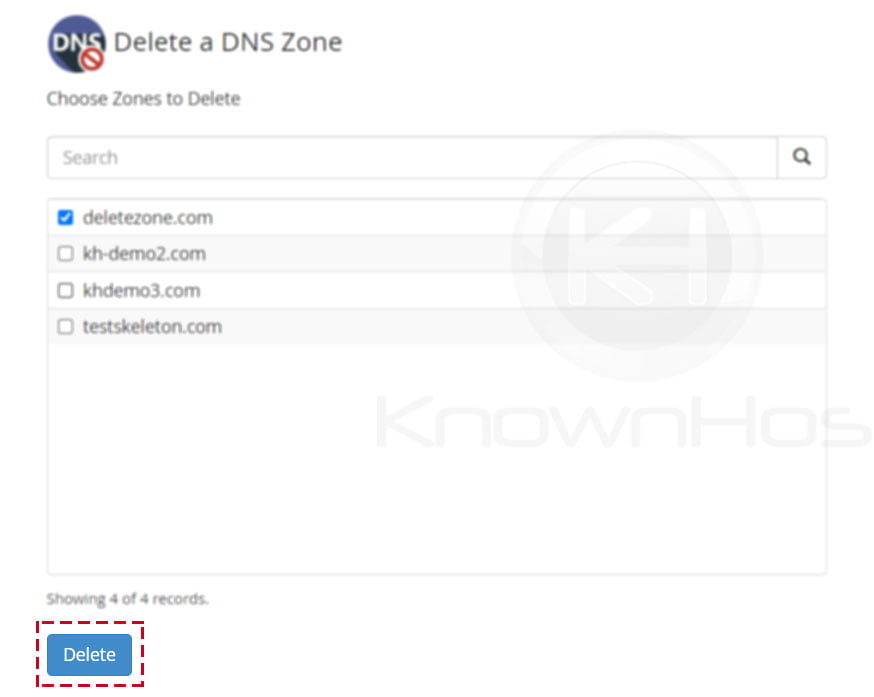 how-to-delete-a-DNS-Zone-from-WHM