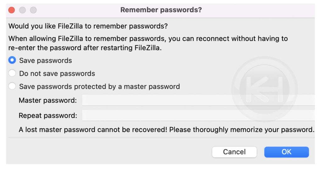 save-ftp-password-filezilla