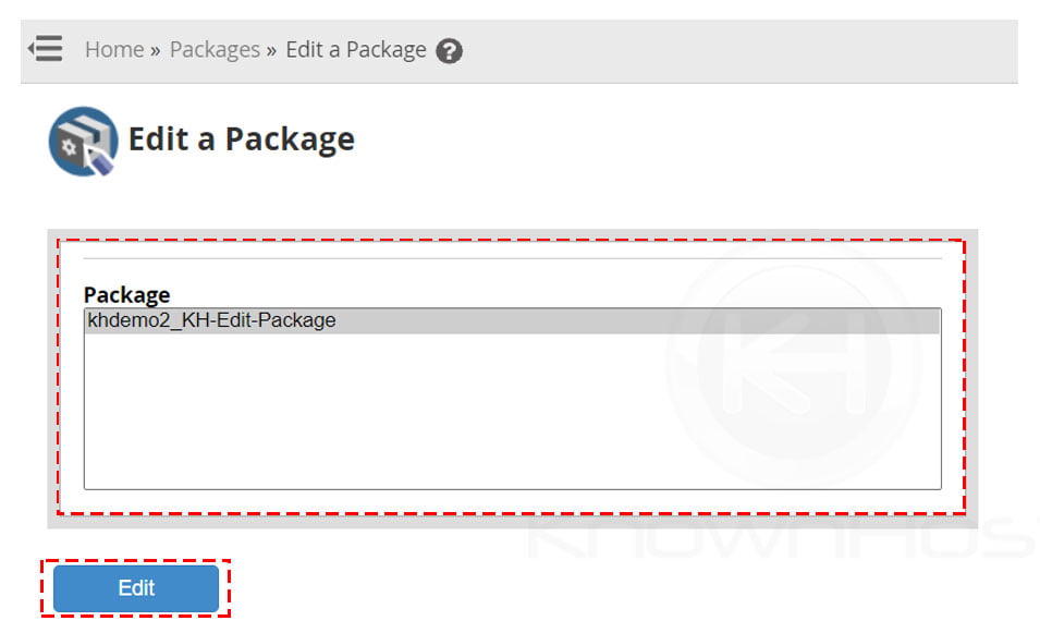 select-the-package-and-click-on-edit-package-whm