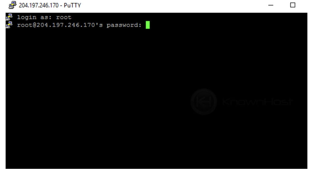enter username and password for ssh windows