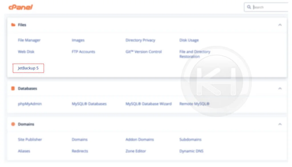 navigate to jetbackup 5
