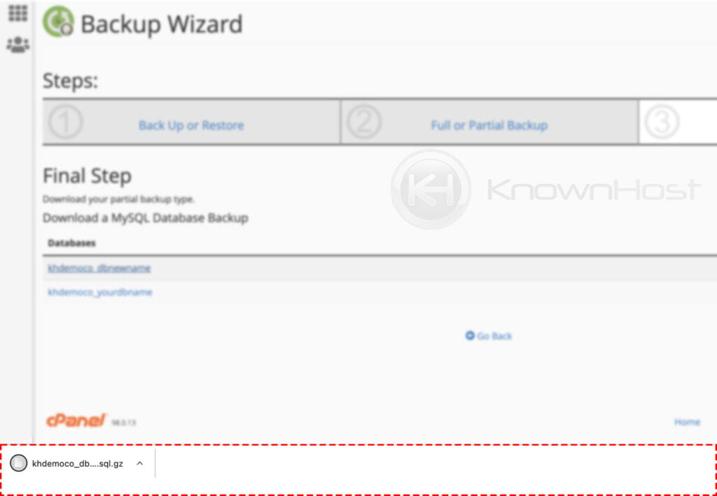 How to backup MySQL Database using cPanel