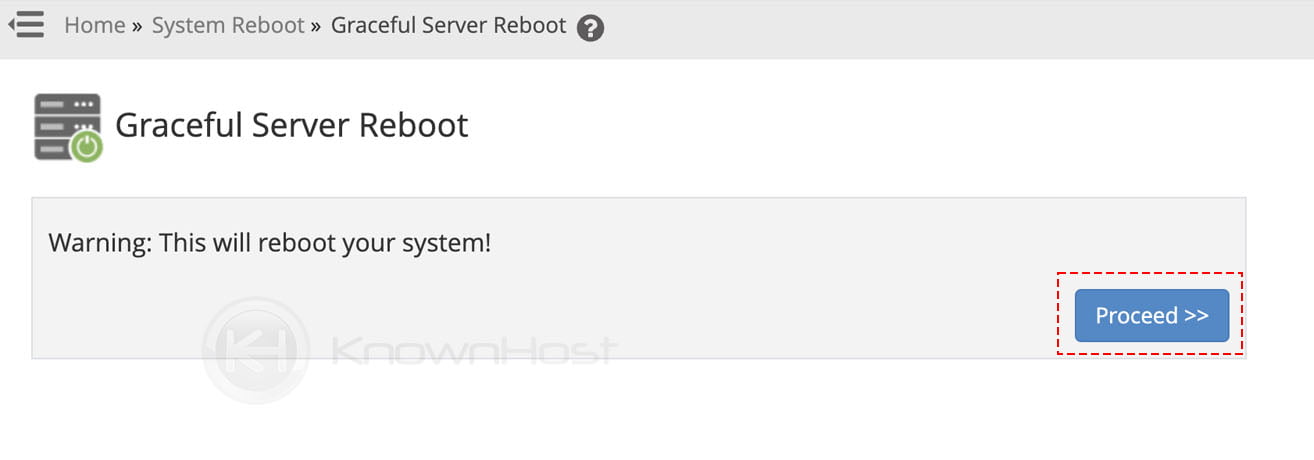 Why does cPanel request/recommend reboots? - KnownHost
