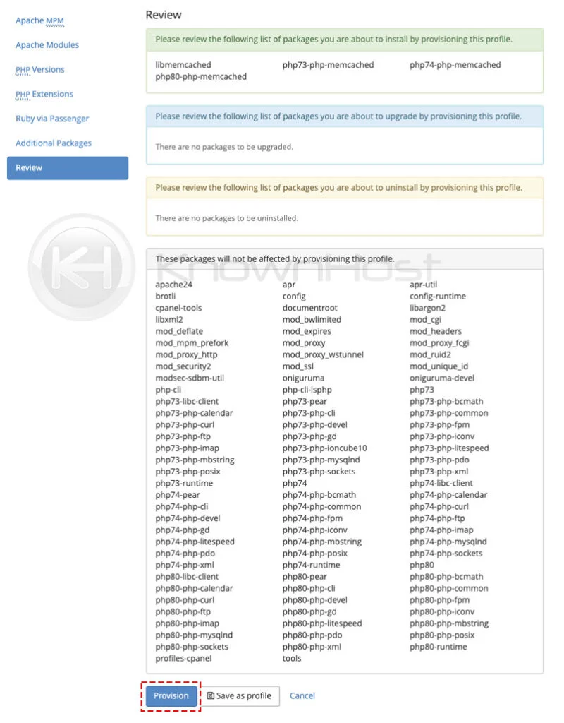 review installation of php extension memcached