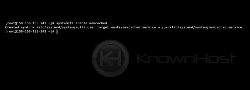 systemctl enable memcached