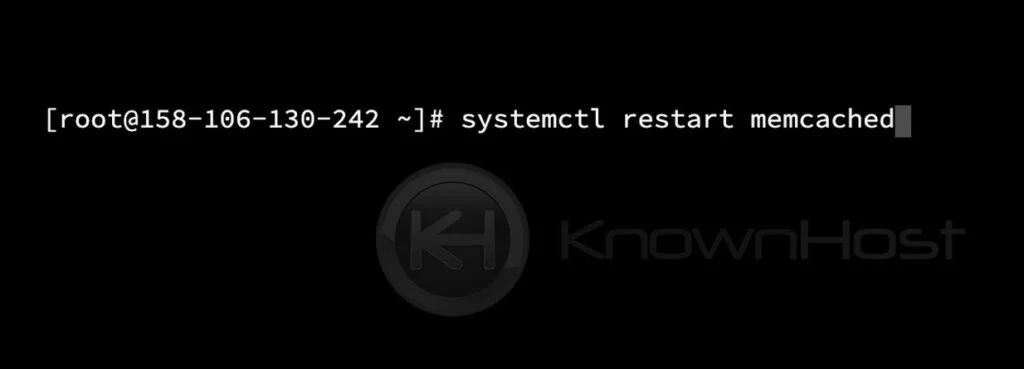 systemctl memcached restart
