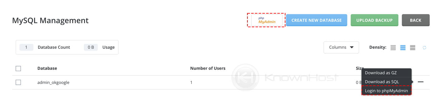 How To Enable AutoLogin for PHPMyAdmin Via DirectAdmin?