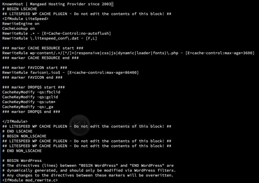 edit the htaccess file with vi editor