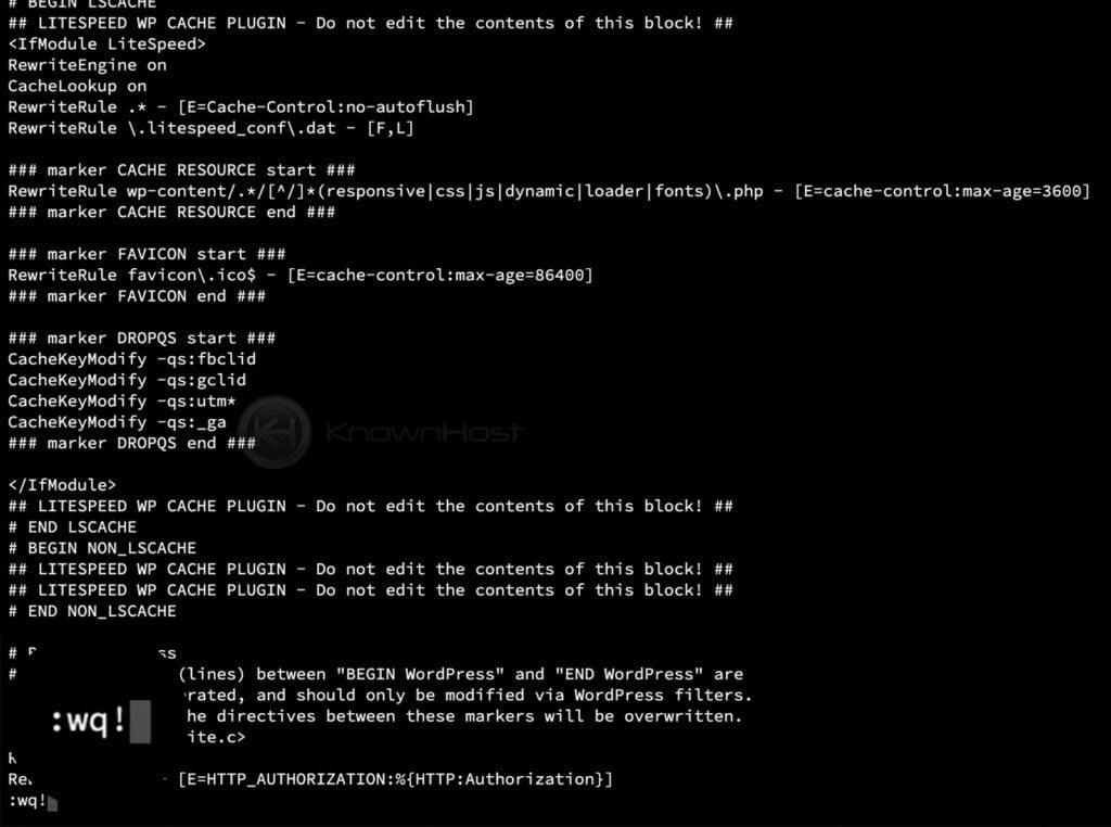 how to edit htaccess file using ssh