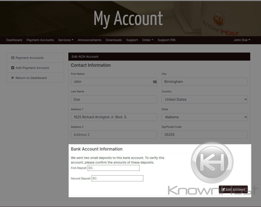 payments ach verify