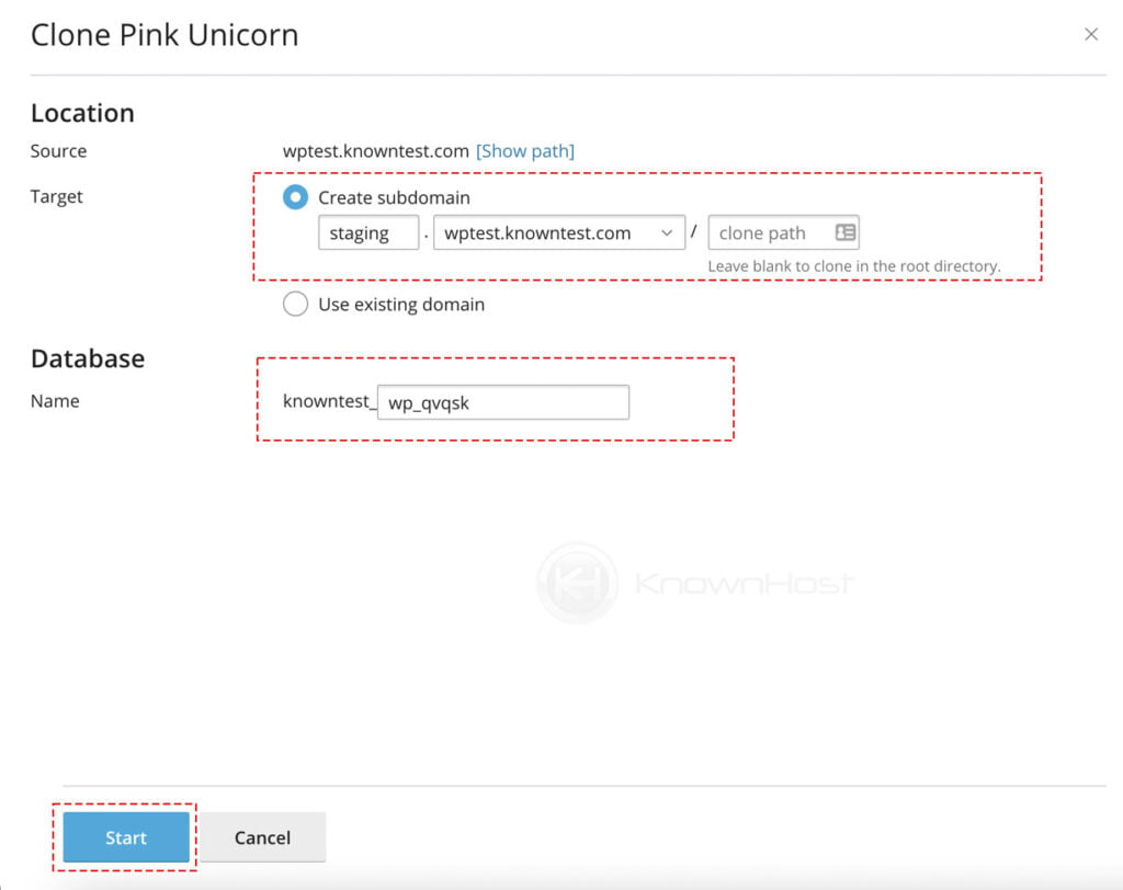 clone configuration wordpress toolkit