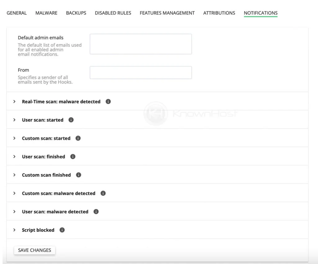 notifications imunify360