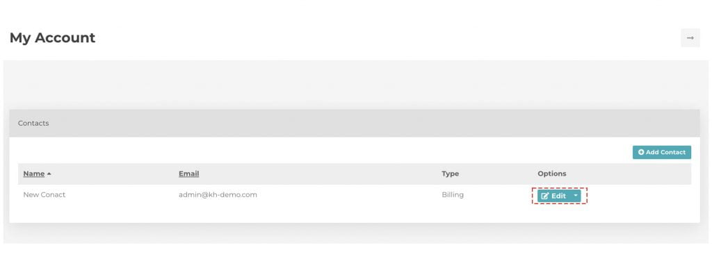 click on edit option contact billing portal-1