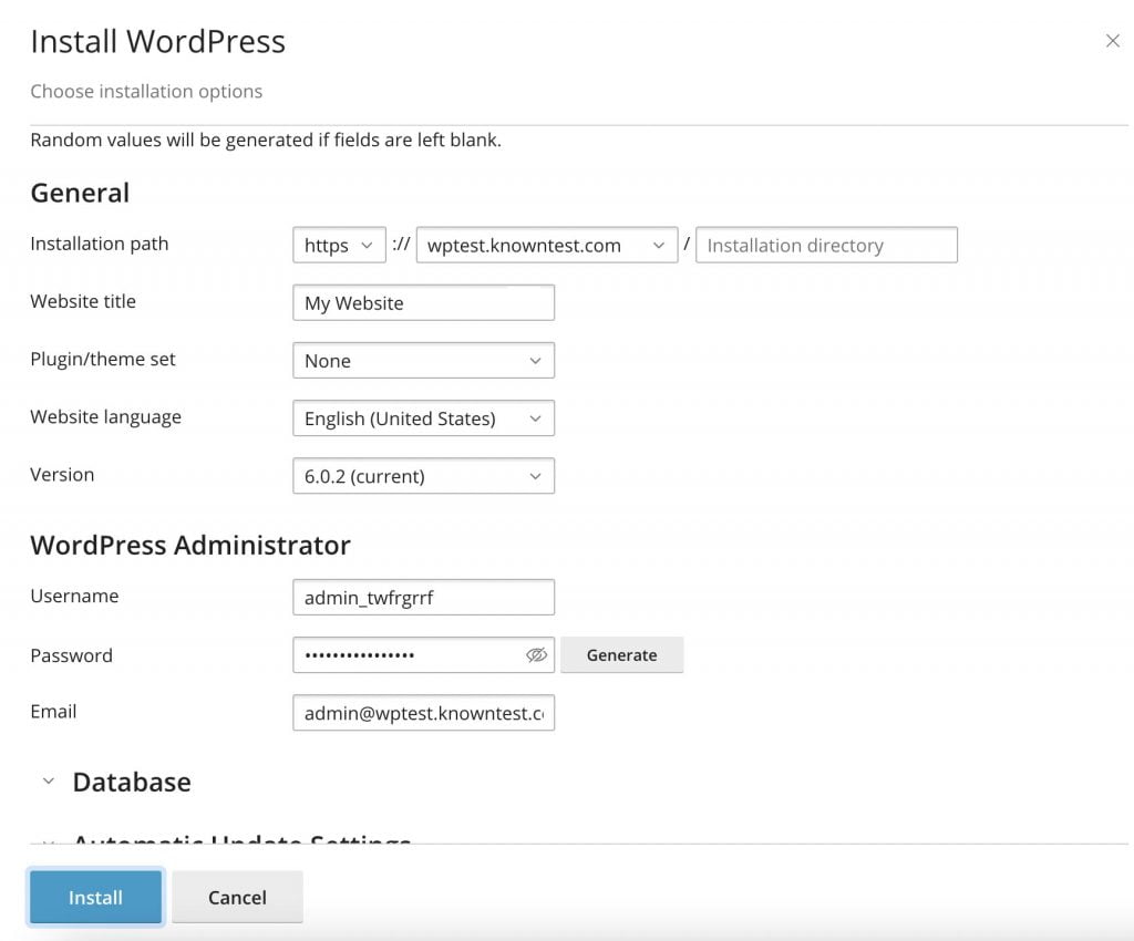 simple installation feature