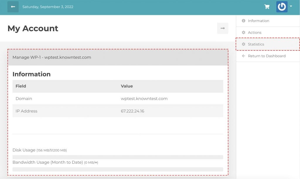 stats of the mwp service